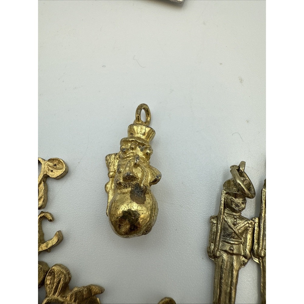 Vintage Metzke Christmas Tree (2 Piece) With Brass Ornaments (w Box) - Picture 11 of 15